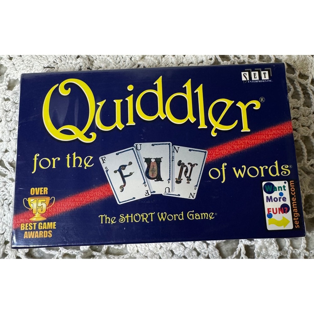 Quiddler The Short Word Game SET Enterprises Card Game New Factory Sealed 2014